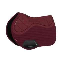 LeMieux - Tapis de selle Square Soft Shell Anti Glisse EuroJump bordeaux