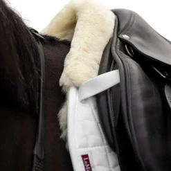 LeMieux - Tapis de selle Square Mixte Merino + blanc/ naturel