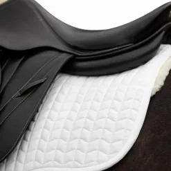 LeMieux - Tapis de selle Square Mixte Merino + blanc/ naturel