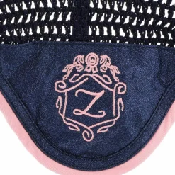 Les poneys de Zoé  - Bonnet court pour chevaux #Teamlesponeysdezoé marine/ rose