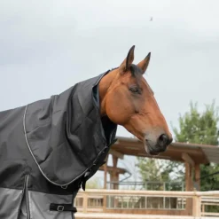 Loveson - Couverture d'extérieur Turnout Plus noir/ gris 0g