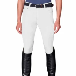 Mountain Horse - Pantalon d'équitation homme Robin blanc