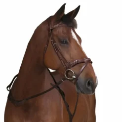 Norton - Rênes sangles à poignées havane