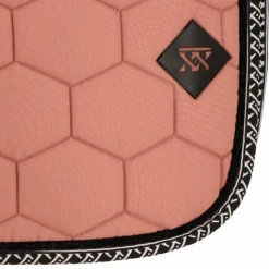 Oxxer - Tapis de dressage Monogramme vieux rose