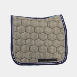 Oxxer - Tapis de dressage Prince de Galles - Gold Edition - marine