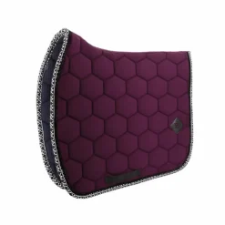 Oxxer - Tapis de dressage Monogramme aubergine/ noir