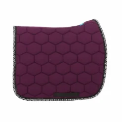 Oxxer - Tapis de dressage Monogramme aubergine/ noir