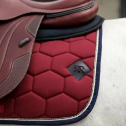 Oxxer - Tapis de selle Intemporel bordeaux