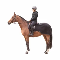 Paddock Sports - Couvre-reins polaire Diagonal noir