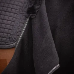 Paddock Sports - Couvre-reins polaire Diagonal noir