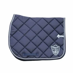Paddock Sports - Tapis de selle prems écusson marine