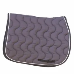 Paddock Sports - Tapis de selle origine écusson gris foncé