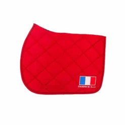 Paddock Sports - Tapis de selle Prems rouge logo France