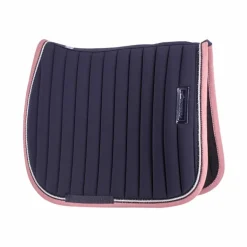 Paddock Sports - Tapis de selle Verticali marine/rose
