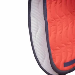 Paddock Sports - Tapis de selle Wavy orange/ marine