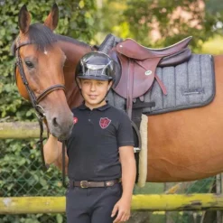 Paddock Sports - Tapis de selle Wooltouch gris