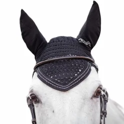 Pénélope - Bonnet pour chevaux New Strass noir