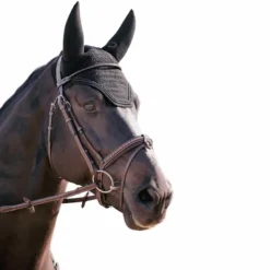 Pénélope - Bonnet pour chevaux anti-bruit Strass noir