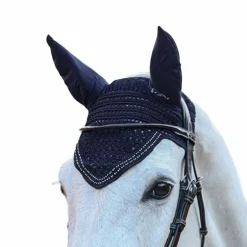 Pénélope - Bonnet pour chevaux New Strass marine