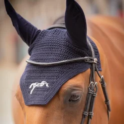 Pénélope - Bonnet pour chevaux coton marine