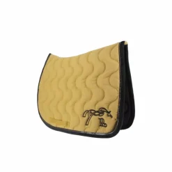 Pénélope - Tapis de selle Classique moutarde / noir