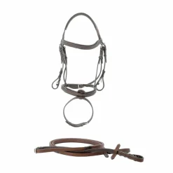Privilege Equitation - Bridon Cabourg combiné avec rênes marron