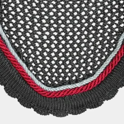 Privilège Equitation - Bonnet Palm Beach gris/argent/rouge