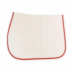 Privilège Equitation - Tapis de selle Daytona blanc/rouge