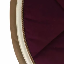 Privilège Equitation - Tapis de selle Del Mar bordeaux/taupe