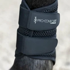 Pro Confort - Guêtres fermées souples Tolede 3D mesh velours noir