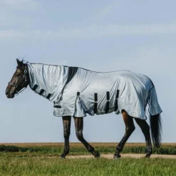 Riding World - Chemise anti-mouches mesh Combo Belly grise