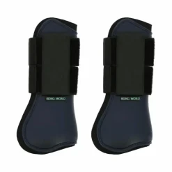 Riding World - Guêtres protège-tendons marine x2
