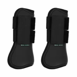 Riding World - Guêtres protège-tendons noir x2