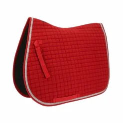 Riding World - Tapis de selle Girly rouge