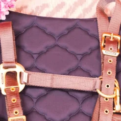 Riding World - Tapis de selle Rope marine