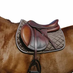 Riding World - Tapis de selle Velours marron