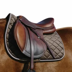 Riding World - Tapis de selle Velours marron