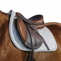 Riding World - Tapis de selle Velours blanc