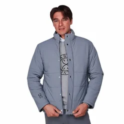 Sabbia Bianca - Manteau manches longues col montant homme Hero gris