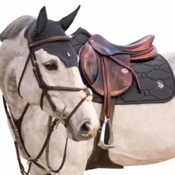 Samshield - Bonnet pour chevaux Flyshield swarovski anthracite