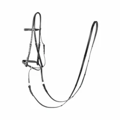 TdeT - Bridon avec rênes Bitless noir