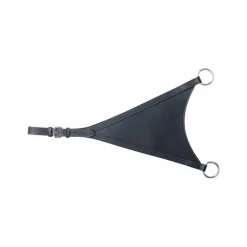 TdeT - Fourche de martingale pleine en cuir noir