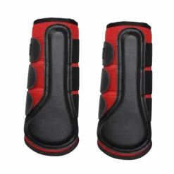 TdeT - Guêtres Mesh & Néoprène rouge x2