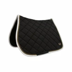 TdeT - Tapis de selle Fontainebleau noir/ blanc