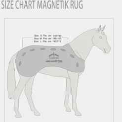 Veredus - Couverture d'écurie magnétique Rug