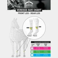 Veredus - Guêtres fermées antérieurs Absolute velcro noir x2