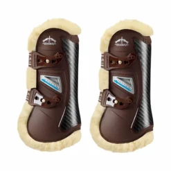 Veredus - Guêtres ouvertes Carbon Gel Vento Save The Sheep Marron x2