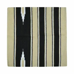 Westride - Tapis navajo coton/ acrylique beige/ noir